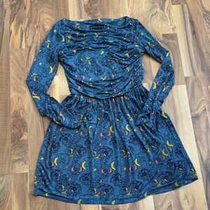 Leota Multicolor Patterned Long Sleeve Dress